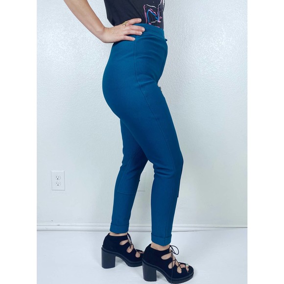 nwt vintage 90s Express JADE Riding PANTS Med ribbed high waist stretch leggings - Picture 8 of 10